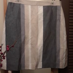 MULT COLOR STRAIGHT SKIRT, LOOK LIKE BLUE JEAN MAT